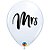 Balão de Festa Látex Liso Decorado - Mrs Branco - 11" 27cm - 50 unidades - Qualatex Outlet - Rizzo - Imagem 1