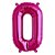 Balão de Festa Microfoil 16" 40cm - Letra O Magenta - 1 unidade - Qualatex Outlet - Rizzo - Imagem 1