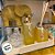 Frasco para Perfumaria de Vidro Redondo - Difusor Cristal Ouro - 200ml - 1 unidade - Rizzo - Imagem 3