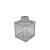 Frasco para Perfumaria de Vidro Cubo -Transparente - 100ml - 1 unidade - Rizzo - Imagem 2