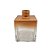 Frasco para Perfumaria de Vidro Cubo - Ambar Degrade - 250ml - 1 unidade - Rizzo - Imagem 1