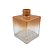 Frasco para Perfumaria de Vidro Cubo - Ambar Degrade - 250ml - 1 unidade - Rizzo - Imagem 2