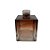 Frasco para Perfumaria de Vidro Cubo - Marrom /Cr Degrade - 250ml - 1 unidade - Rizzo - Imagem 1