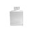 Frasco para Perfumaria de Vidro - Cubo Branco - 100ml - 1 unidade - Rizzo - Imagem 1