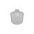 Frasco para Perfumaria de Vidro Redondo Largo - Picolo Branco Fosco - 240ml - 1 unidade - Rizzo - Imagem 1