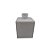 Frasco para Perfumaria de Vidro Cubo - Branco - 250ml - 1 unidade - Rizzo - Imagem 1