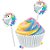 Pick Decorativo - Unicornio - 8 unidades - Festcolor - Rizzo - Imagem 1