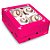 Caixa 4 Bombons Quadrado com Visor - Barbie - 1 unidade - Festcolor - Rizzo - Imagem 1
