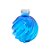 Frasco para Perfumaria de Vidro Redondo - Aspiral Azul - 270ml - 1 unidade - Rizzo - Imagem 1