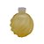 Frasco para aromatizador de Vidro Redondo - Aspiral Ambar Ouro - 270ml - 1 unidade - Rizzo - Imagem 1