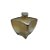 Frasco para Perfumaria de Vidro Estrela - Fosco Ouro - 280ml - 1 unidade - Rizzo - Imagem 2