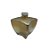 Frasco para aromatizador de Vidro Estrela - Fosco Ouro - 280ml - 1 unidade - Rizzo - Imagem 2