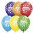 Balão de Festa Látex Liso Decorado - Happy Birthday Confetes Sortido - 5" 12cm - 100 unidades - Qualatex Outlet - Rizzo - Imagem 1