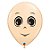 Balão de Festa Látex Liso Decorado - Rosto Masculino Blush - 16" 40cm - 50 unidades - Qualatex Outlet - Rizzo - Imagem 1