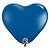Balão de Festa Látex Liso - Coração Azul Safira - 6" 15cm - 100 unidades - Qualatex Outlet - Rizzo - Imagem 1