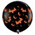 Balão de Festa Látex Liso Decorado - Morcego e Lua Preto - 3' 90cm - 2 unidades - Qualatex Outlet - Rizzo - Imagem 1