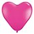 Balão de Festa Látex Liso - Coração Cereja - 15" 38cm - 50 unidades - Qualatex Outlet - Rizzo - Imagem 1