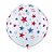 Balão de Festa Látex Liso Decorado - Estrela Azul e Vermelho - 3' 90cm - 2 unidades - Qualatex Outlet - Rizzo - Imagem 1