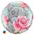 Balão de Festa Microfoil 18" 45cm - Redondo Tatty Teddy Birthday Rosas - 1 unidade - Qualatex Outlet - Rizzo - Imagem 1