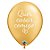 Balão de Festa Látex Liso Decorado - Quer Casar Comigo Dourado - 11" 27cm - 6 unidades - Qualatex Outlet - Rizzo - Imagem 1