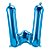 Balão de Festa Microfoil 16" 40cm - Letra W Azul - 1 unidade - Qualatex Outlet - Rizzo - Imagem 1