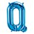 Balão de Festa Microfoil 16" 40cm - Letra Q Azul - 1 unidade - Qualatex Outlet - Rizzo - Imagem 1