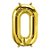 Balão de Festa Microfoil 16" 40cm - Letra O Ouro - 1 unidade - Qualatex Outlet - Rizzo - Imagem 1