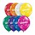 Balão de Festa Látex Liso Decorado - Congratulations Estrela Sortido - 11" 27cm - 50 unidades - Qualatex Outlet - Rizzo - Imagem 1