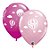 Balão de Festa Látex Liso Decorado - Balões de Ar Quente Rosa - 11" 27cm - 50 unidades - Qualatex Outlet - Rizzo - Imagem 1