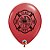 Balão de Festa Látex Liso Decorado - Corpo de Bombeiro Vermelho - 11" 27cm - 50 unidades - Qualatex Outlet - Rizzo - Imagem 2