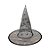 Chapéu de Bruxa Transparente Preto - Aranha Prata - Halloween - 1 unidade - Rizzo - Imagem 1