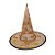 Chapéu de Bruxa Transparente Laranja - Bruxa Dourada - Halloween - 1 unidade - Rizzo - Imagem 1