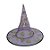 Chapéu de Bruxa Transparente Roxo - Bruxa Dourada - Halloween - 1 unidade - Rizzo - Imagem 1