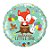 Balão de Festa Microfoil 18" 45cm - Redondo Welcome Little One! Raposa - 1 unidade - Qualatex Outlet - Rizzo - Imagem 1
