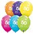 Balão de Festa Látex Liso Decorado - Número 50 Sortido - 11" 27cm - 50 unidades - Qualatex Outlet - Rizzo - Imagem 1