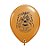 Balão de Festa Látex Liso Decorado - Rosto Chewbaca - 5" 12cm - 100 unidades - Qualatex Outlet - Rizzo - Imagem 1