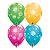 Balão de Festa Látex Liso Decorado - Rabiscos e Flores Sortidos - 11" 27cm - 50 unidades - Qualatex Outlet - Rizzo - Imagem 1