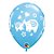 Balão de Festa Látex Liso Decorado - Elefante It's a Boy! Azul - 11" 27cm - 50 unidades - Qualatex Outlet - Rizzo - Imagem 1