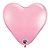 Balão de Festa Látex Liso - Coração Rosa - 3' 90cm - 2 unidades - Qualatex Outlet - Rizzo - Imagem 1