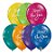 Balão de Festa Látex Liso Decorado - Brilhante Happy New Year Sortido - 11" 27cm - 50 unidades - Qualatex Outlet - Rizzo - Imagem 1