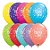 Balão de Festa Látex Liso Decorado - Thank You Sortido - 11" 27cm - 50 unidades - Qualatex Outlet - Rizzo - Imagem 1