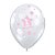 Balão de Festa Látex Liso Decorado - 1st Birthday Rosa - 11" 27cm - 50 unidades - Qualatex Outlet - Rizzo - Imagem 1