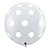 Balão de Festa Látex Liso Decorado - Pontos Polka Transparente - 3' 90cm - 2 unidades - Qualatex Outlet - Rizzo - Imagem 1