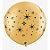 Balão de Festa Látex Liso Decorado - Espirais Ouro - 30" 76cm - 2 unidades - Qualatex Outlet - Rizzo - Imagem 1