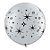 Balão de Festa Látex Liso Decorado - Espirais Prata - 30" 76cm - 2 unidades - Qualatex Outlet - Rizzo - Imagem 1