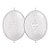 Balão de Festa Látex Liso Q-Link - Corações Entrelaçados Branco - 12" 30cm - 50 unidades - Qualatex Outlet - Rizzo - Imagem 1