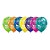 Balão de Festa Látex Liso Decorado - Estrelas e Espirais Sortidos - 11" 27cm - 50 unidades - Qualatex Outlet - Rizzo - Imagem 1