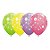 Balão de Festa Látex Liso Decorado - Margaridas Sortidos - 11" 27cm - 50 unidades - Qualatex Outlet - Rizzo - Imagem 1