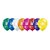 Balão de Festa Látex Liso Decorado - Número 30 Sortidos - 11" 27cm - 50 unidades - Qualatex Outlet - Rizzo - Imagem 1