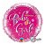 Balão de Festa Microfoil 18" 45cm - Redondo Welcome Baby Girl! Estrelas Rosa - 1 unidade - Qualatex Outlet - Rizzo - Imagem 1